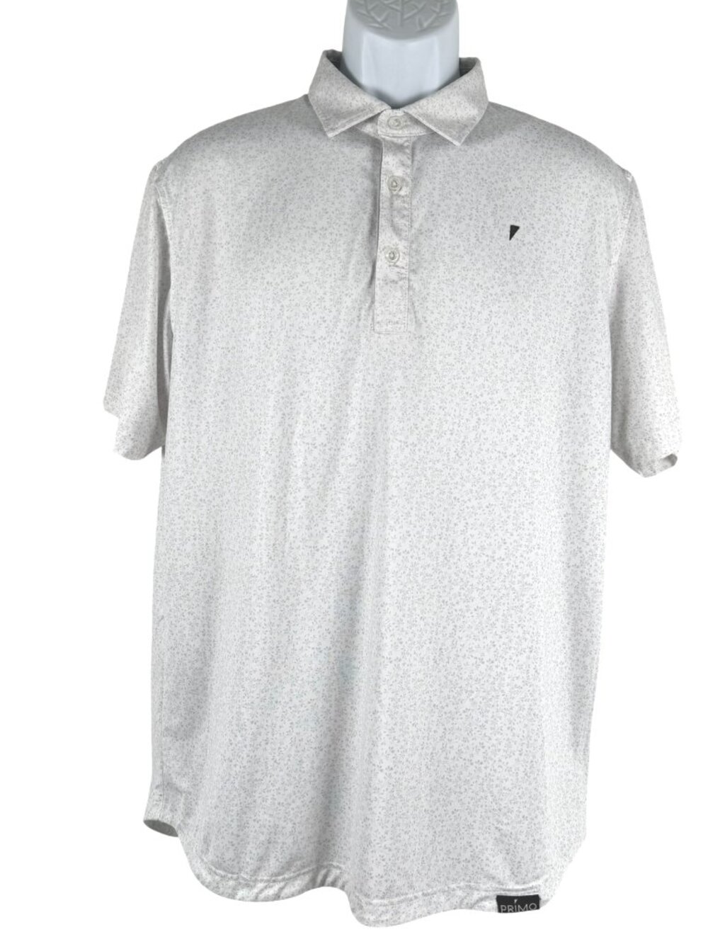 Primo Polo Shirt Mens Large Short Sleeve Printed Golf Stretch TP-4064